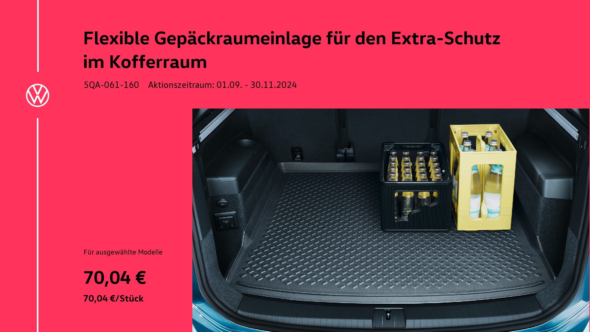 Flexible Gepäckraumeinlage für Extra Schutz im Kofferraum