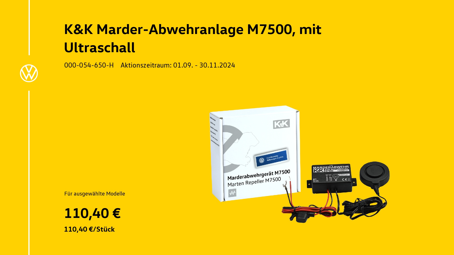 Marder-Abwehranlage K&K M7500 mit Ultraschall