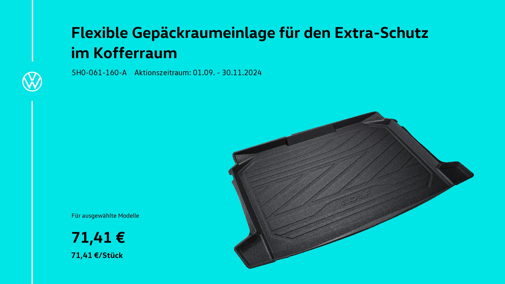 Flexible Gepäckraumeinlage für den Extra-Schutz im Kofferraum